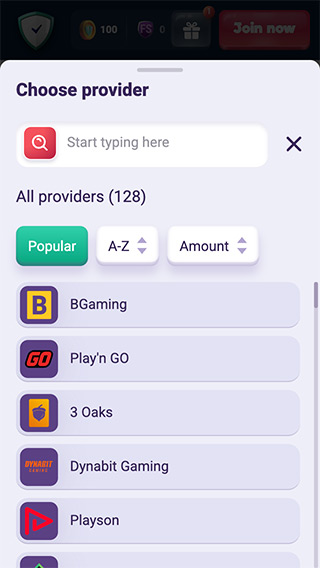 Safecasino Providers