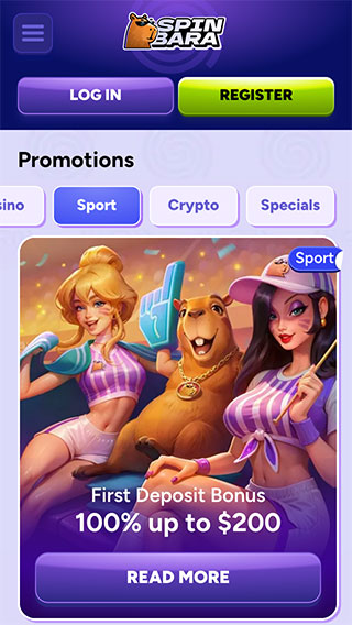 Spinbara Casino Sport Bonus