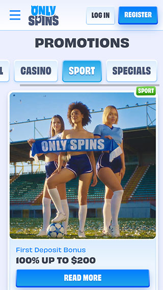 Onlyspins Sport Welcome Bonus