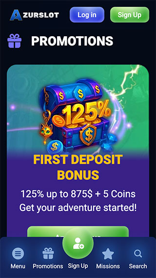 Azurslot Casino Bonus