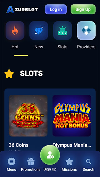 Azurslot Casino Slot Games