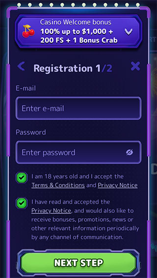 AlfCasino Registration