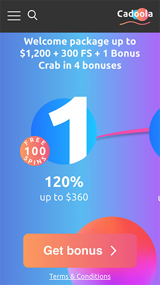 Cadoola Casino Welcome Bonus