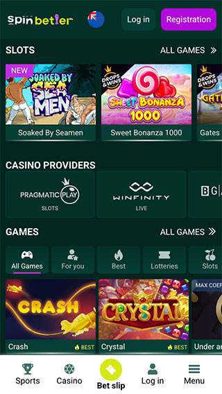 SpinBetter Casino Mobile