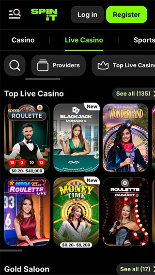 Spinit Live Casino