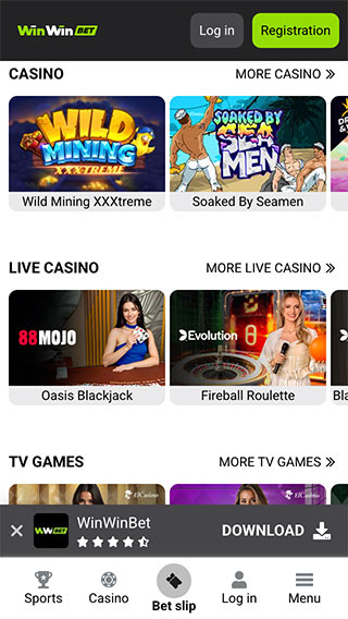 Winwin Bet Casino Mobile Games