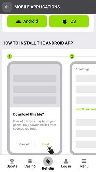 Winwin Bet Mobile Android App