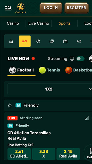 Casinia Live Sports