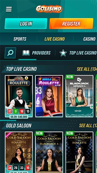 Golisimo Casino Live Games