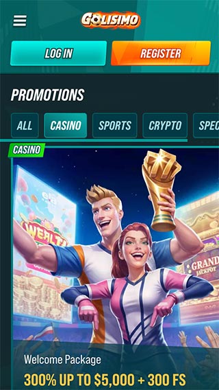 Golisimo Casino Welcome Bonus